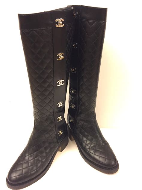 chanel quilted boots inspired
